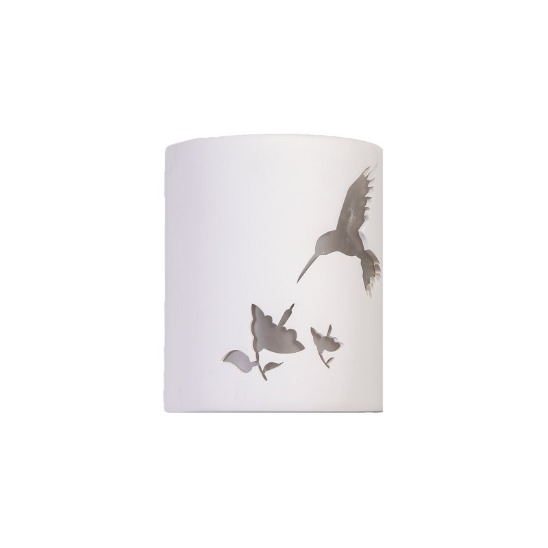 Mirage Flats 10" High Ceramic Outdoor Wall Light, LED Bulb Included (Set of 2), 2-Pack