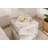 Chrisina Modern Side Table, Freesia Marble Finish, 17.7 x 19.7 x 17.7 inches | 100% MDF Construction, Thickness: 0.7 inches | Stylish and Functional Design for Living Room or Bedroom, Perfect for Small Spaces, Elegant Marble Aesthetic