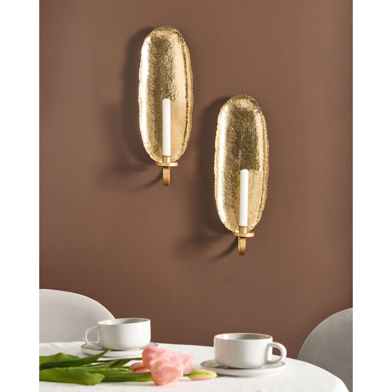 FEIJO 2 Piece Metal Wall Sconce Set