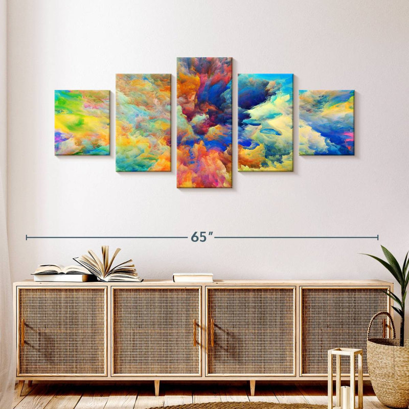 Wallie Clouds, 24" H x 55" W