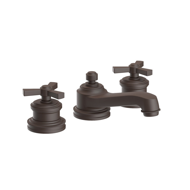 Miro Widespread Bathroom Faucet with Drain Assembly, Rubbed Bronze