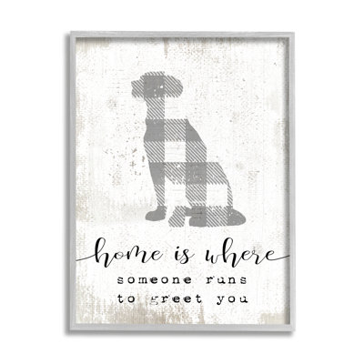 «Where Someone Runs To Greet You Dog» par Daphne Polselli - impression