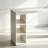 Modern White Oval Bar Table with Storage Cubby