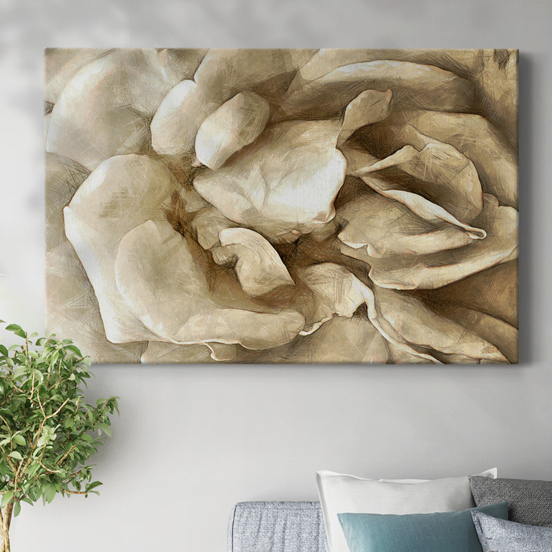 «Neutral Wall Flower II», toile tendue avec châssis, H 12 po x l 18 po