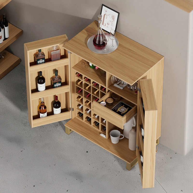Armoire à vin avec rangement 42,5 "Modern Home Bar