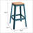 Armless Bar Stool With Crossbar Support-1663695531