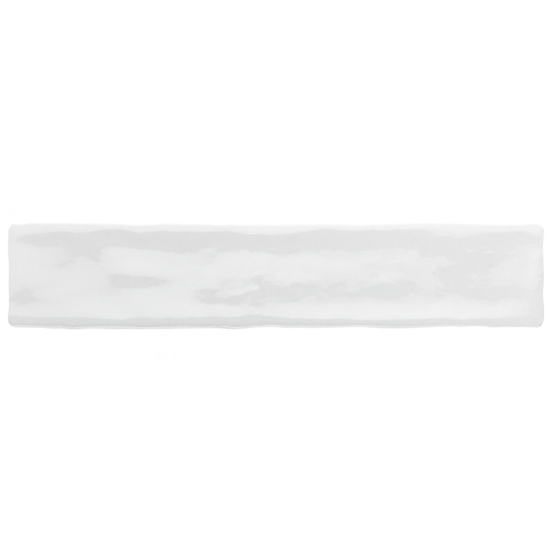 Chester 2" x 10" Ceramic Brick Look Subway Tile, Glossy White