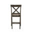 Ensemble de 2 chaises à hauteur de comptoir avec siège rembourré en lin seulement, sans les tables-284671875