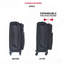 Ensemble de valises durables en tissu Oxford deux pièces avec poignée ergonomique et roues silencieuses, idéales pour le voyage et le rangement.-130173787