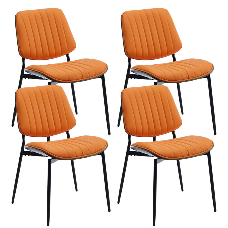 Chaise de salle à manger Jianny, Orange