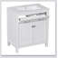 Meuble-lavabo mural moderne de 24 pouces avec 2 tiroirs, idéal pour les petites salles de bain-1101094096