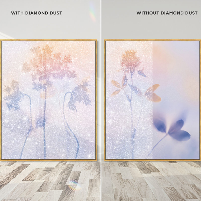 Lavender Shadows Set Set by Oliver Gal, 25"H x 31"W, Gold Floater Frame