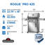 Barbecue à 3 brûleurs Rogue PRO 425 avec brûleur latéral infrarouge et plaque de cuisson en fonte-107413890-107413892