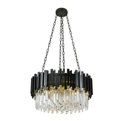 Modern Crystal Chandelier Ceiling Light Fixture for Living Room and Bedroom, Chic Design Lamp