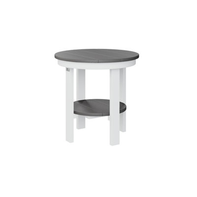 Berlin Gardens Regular Top With White Base Round End Dining Table
