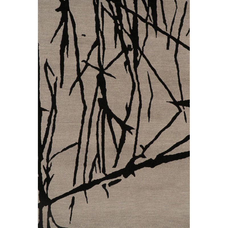 Handmade Silk and Wool Area Rug