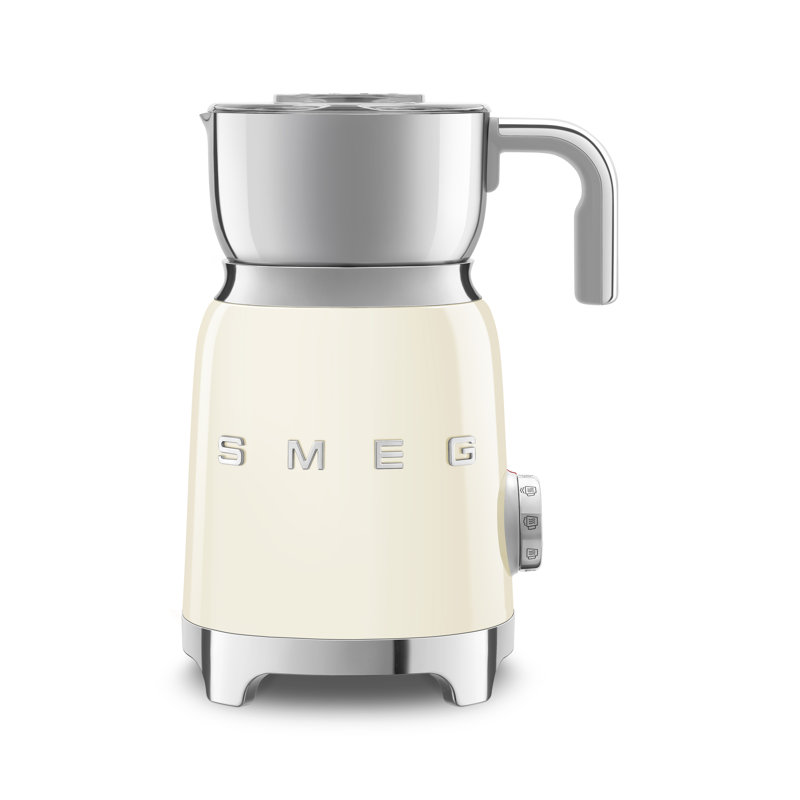 Cream Retro Stainless Steel Electric Milk Frother