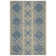 Danya Southwestern Cream/Blue Indoor/Outdoor Area Rug