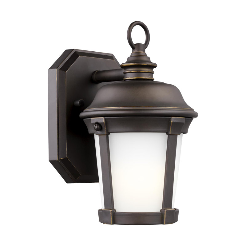 Petite lanterne murale d'extérieur à une lumière Calder de Génération Lighting par Visual Comfort, Non, Bronze antique