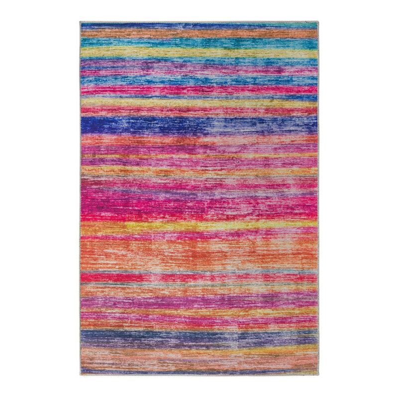 Kampton Chevron Indoor Rug, Rectangle 4' x 6'