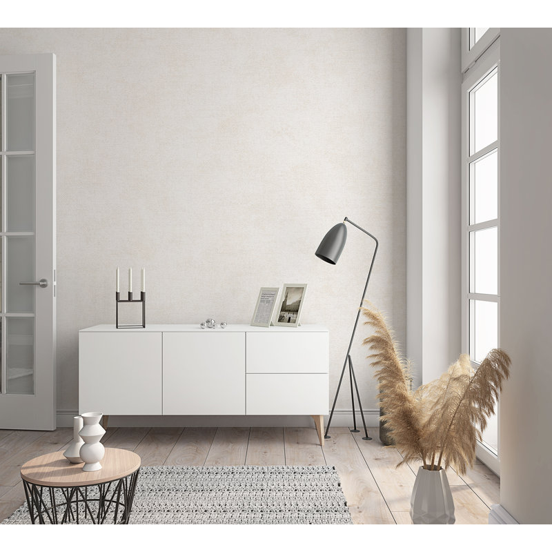 Montie The New Textures Book Linen Texture Design Wallpaper Roll, Beige