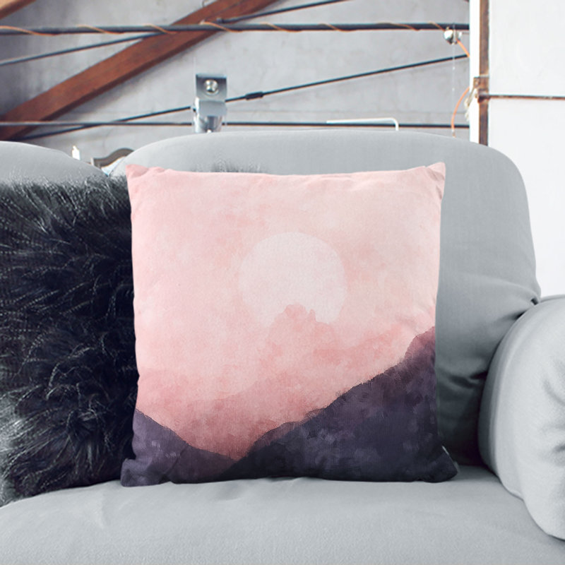 Square Cushion, Black, 40cm H x 40cm W x 15cm D