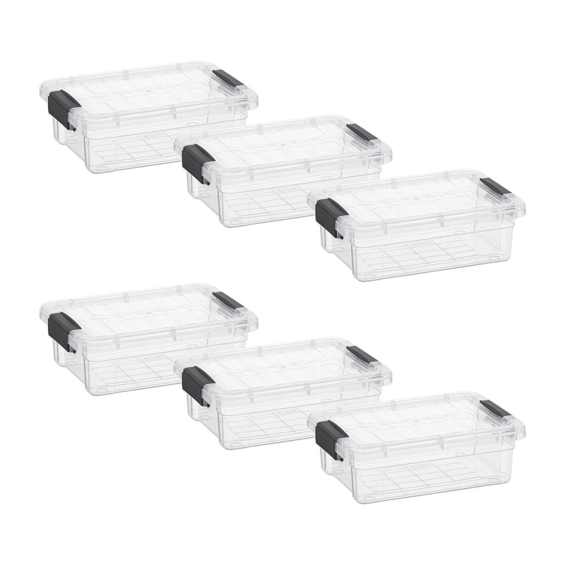 Boîtes de rangement transparentes avec couvercles Superio