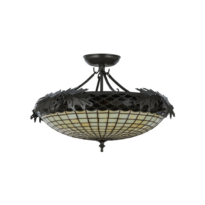 Greenbriar Oak 2 - Light Semi Flush Mount