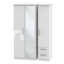 Yvette 3 Door Manufactured Wood Wardrobe-23704772-18860455