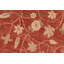 Tapis bourgogne / beige en laine noué à la main à motif floral 8 pi 2 po x 9 pi 11 po Fabiola