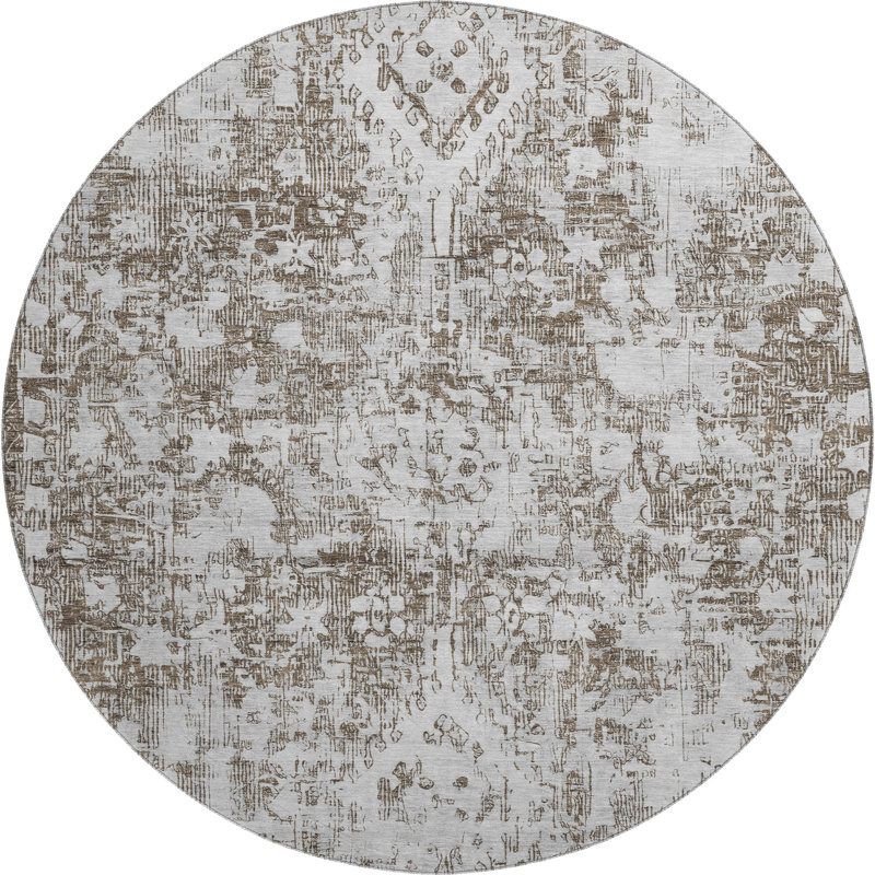 Tapis de qualité supérieure lavable à la machine AMF1229 Global, Rond 8 pi