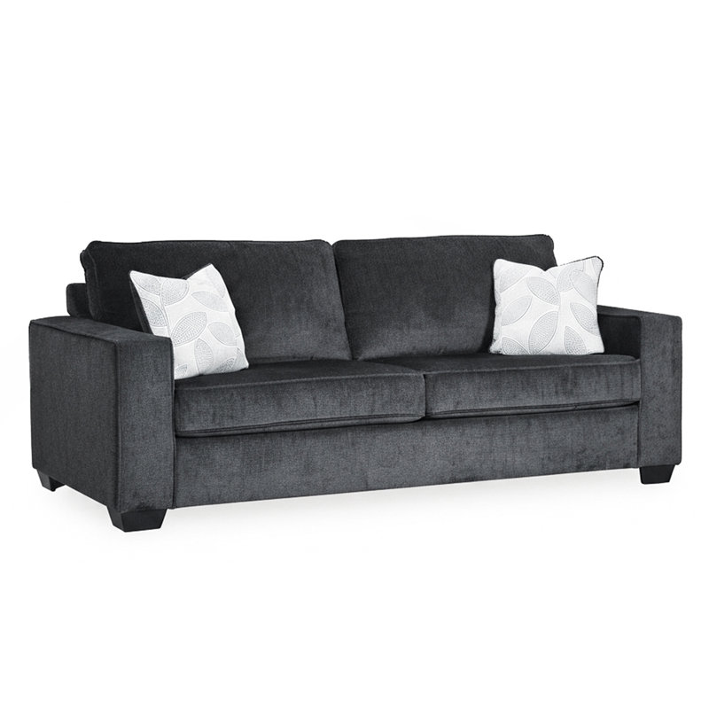 New Britain 85" Square Arm Sofa Bed, Slate 