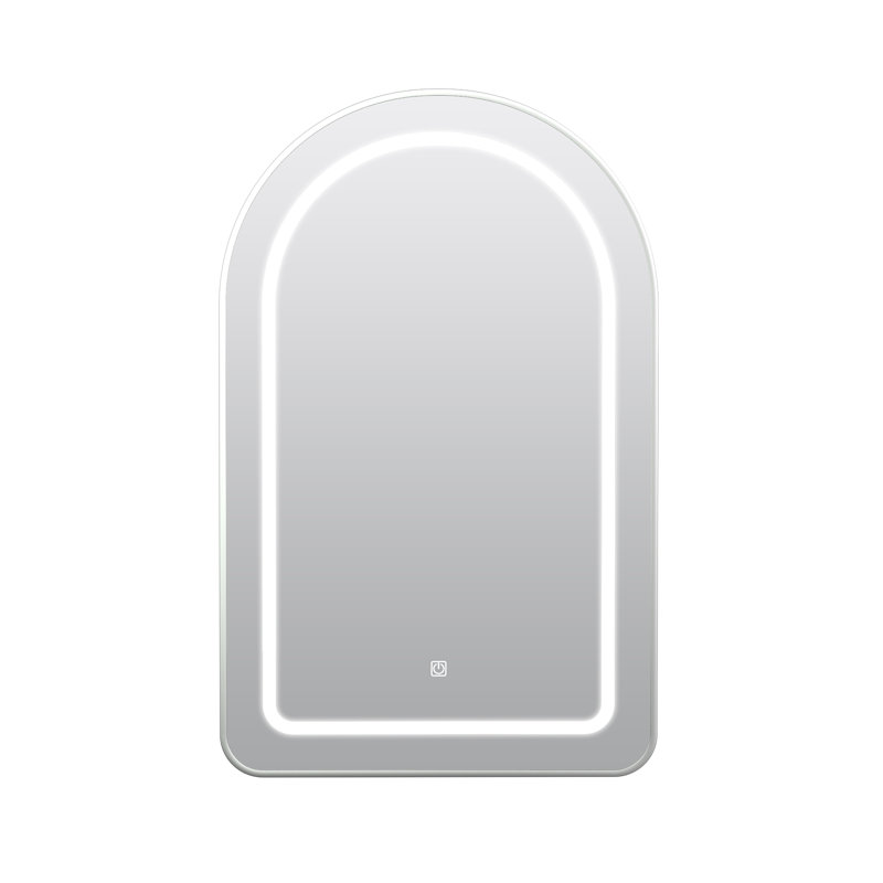 51mm W 80mm H Frameless Medicine Cabinet Mirror 3 Fixed, Silver