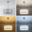 Lustre cylindrique moderne en métal à 5 lumières Pareeti