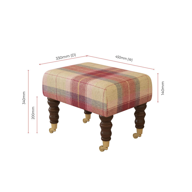 Manufactured Wood Accent Stool, Mahogany