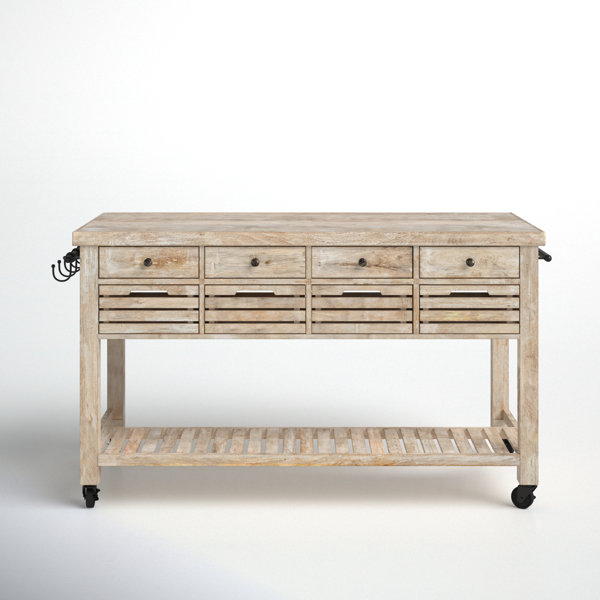 Glenwood Solid Wood Kitchen Island & Reviews | Birch Lane