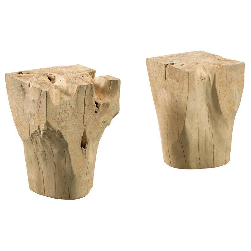 Solid Wood Top End Table