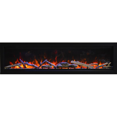 Amantii SYM-50-LUMINA Electric Fireplace, Smart, 3 speed motor, mobile app, flame setting, multi colored flame