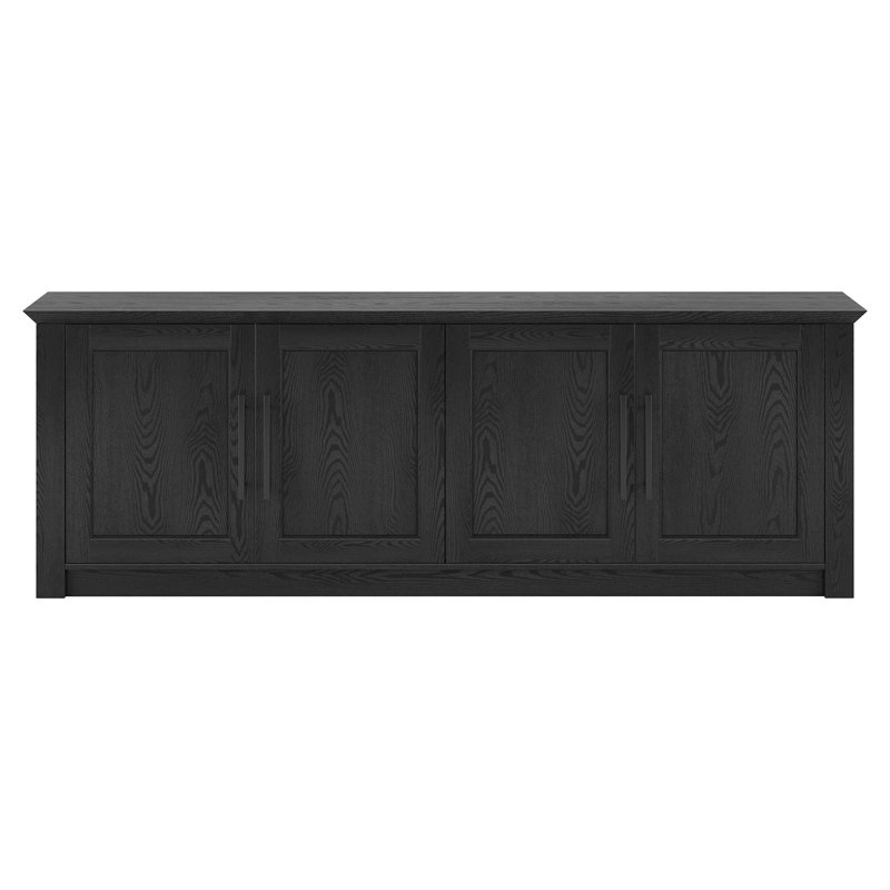 Diamante Rectangular TV Stand for TV's up to 78", Espresso Wood