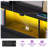 Modern Platform Bed Frame with LED Lights, USB Charger, 4 Storage Drawers & Bookshelf Headboard-1231716789-1269240609