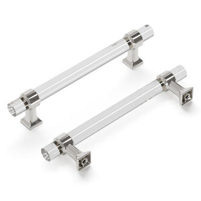 Crystal Palace Kitchen Cabinet Handles, Solid Core Drawer Pulls for Cabinet Doors, 5-1/16" (128mm)