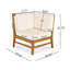 Ensemble de canapé 6 pièces, crème-959414833
