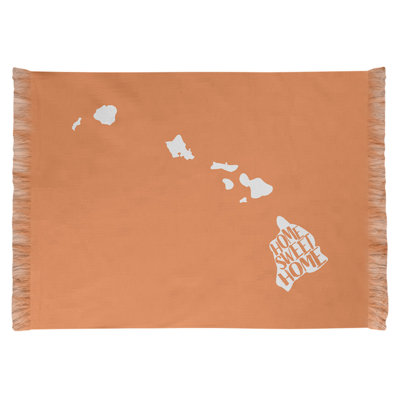 Tapis de la surface orange hawaiiiste home