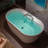 59" Acrylic Freestanding Double-Ended Soaking Bathtub & Deck-Mounted Faucet Set (Drilling Needed) 