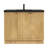 Monterey 41.7" Freestanding Bathroom Vanity + Reinforced Black Acrylic Sink (Right Side Doors)-982477226