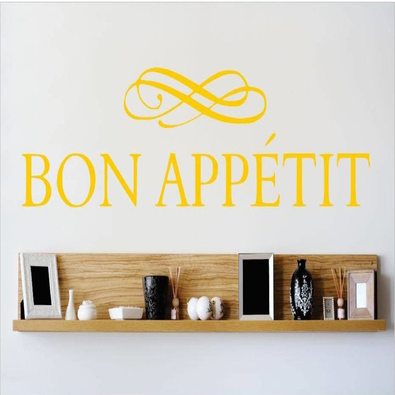 Text & Numbers Wall Decal, 10" H x 40" W x 0.16" D, Yellow