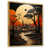Toile avec cadre flottant or
