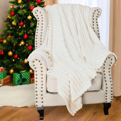 Jeté en molleton pour canapé, couverture pelucheuse très douce pour adultes et enfants