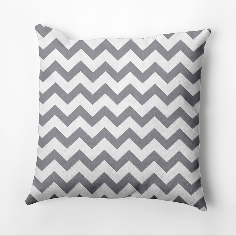 Aldermary Square Pillow Cover and Insert, 18"H x 18"W, Gray