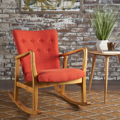 Chaise berçante en bois massif